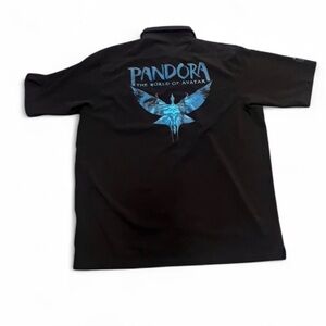 Pandora Black Polo Shirt with Avatar Design